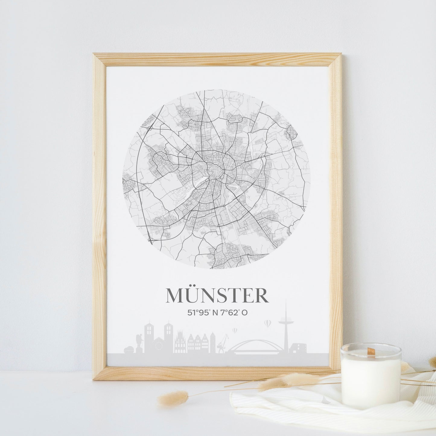 Poster: Münster Karte