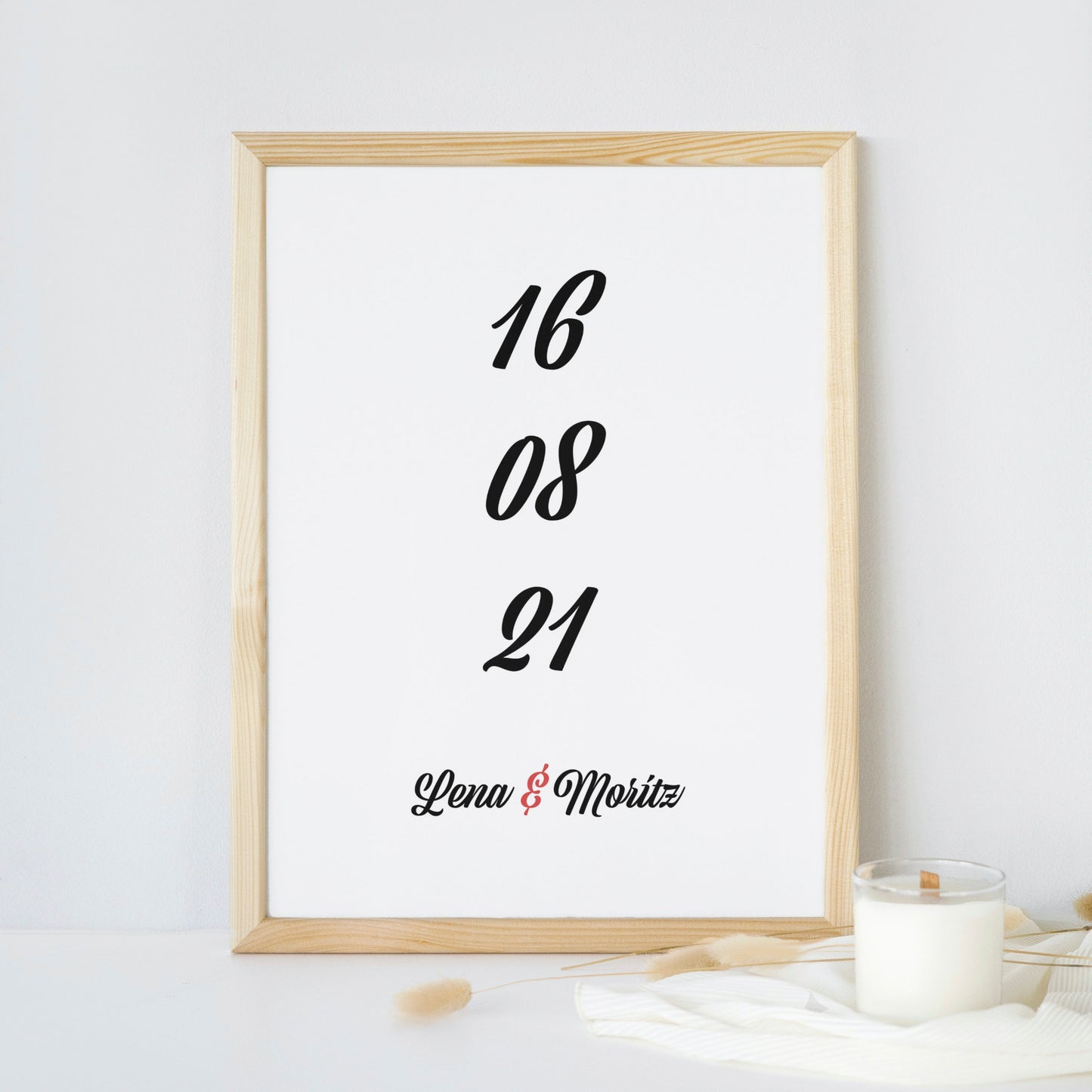 Personalisiertes Poster mit Eurem Hochzeitsdatum