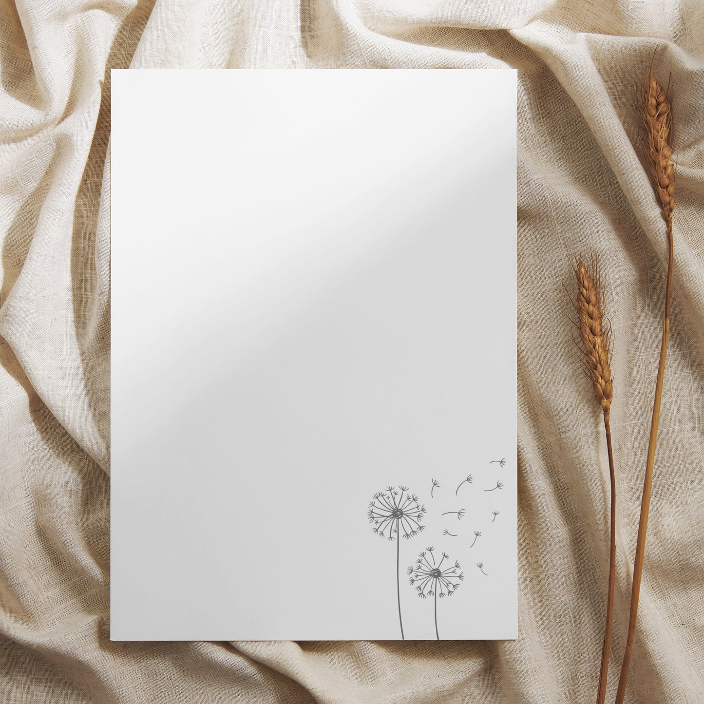 Briefpapier Set "Pusteblume" + passende Umschläge