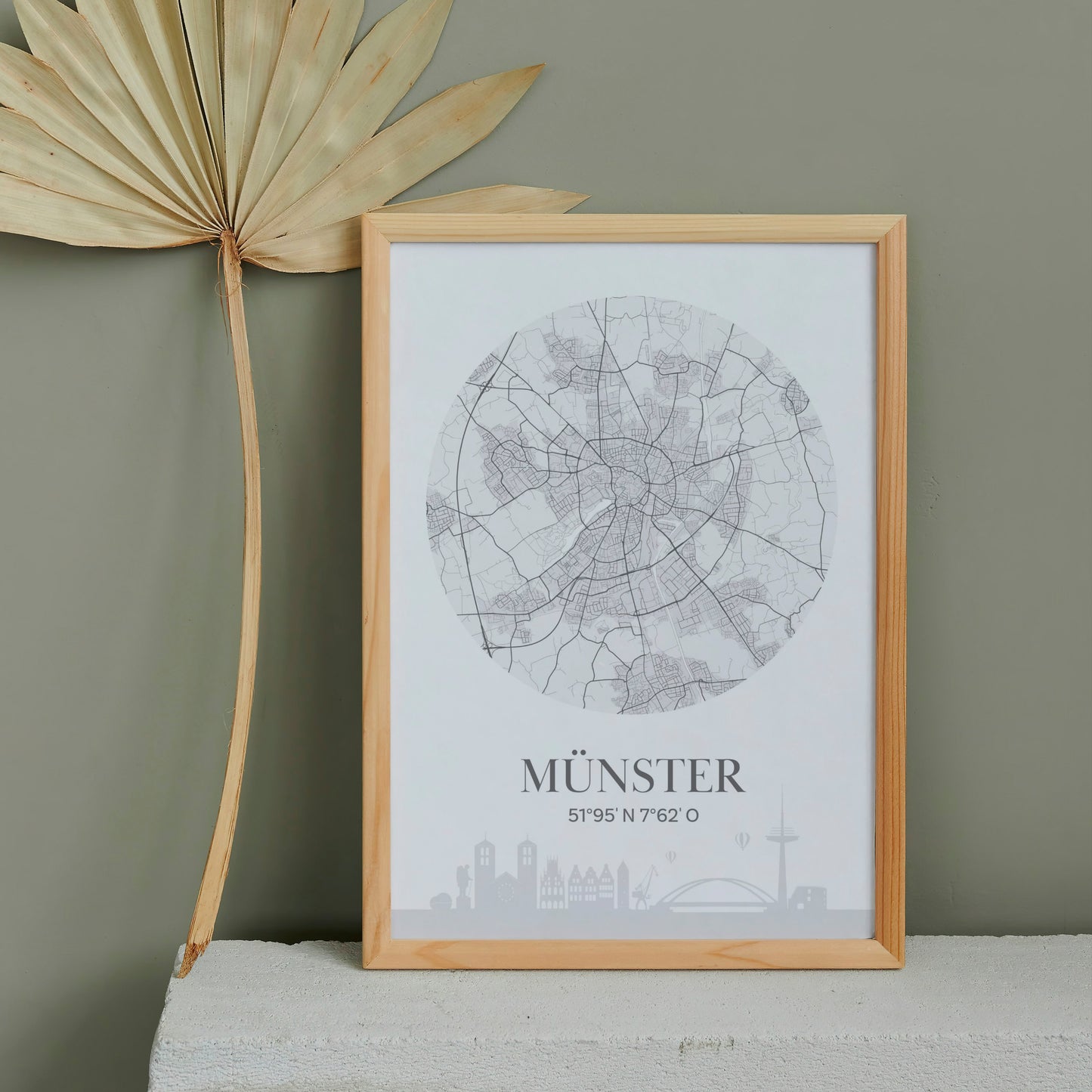 Poster: Münster Karte