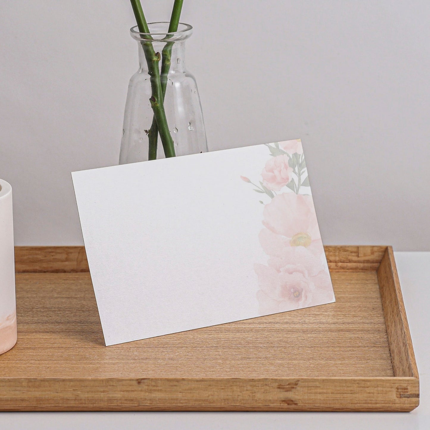 Briefpapier Set "Rose" + passende Umschläge