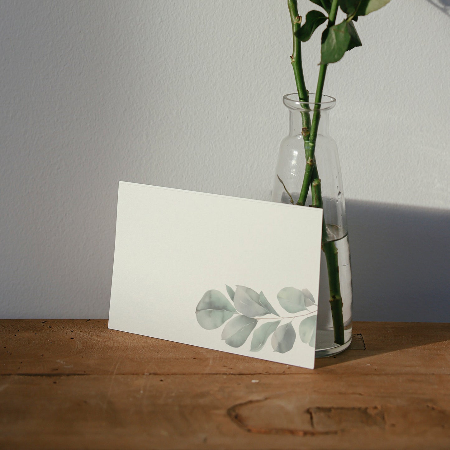 Briefpapier Set "Eukalyptus" + passende Umschläge