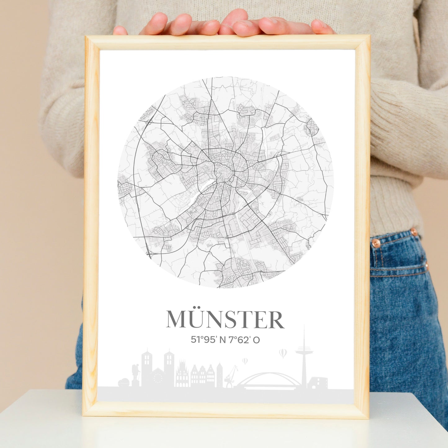 Poster: Münster Karte