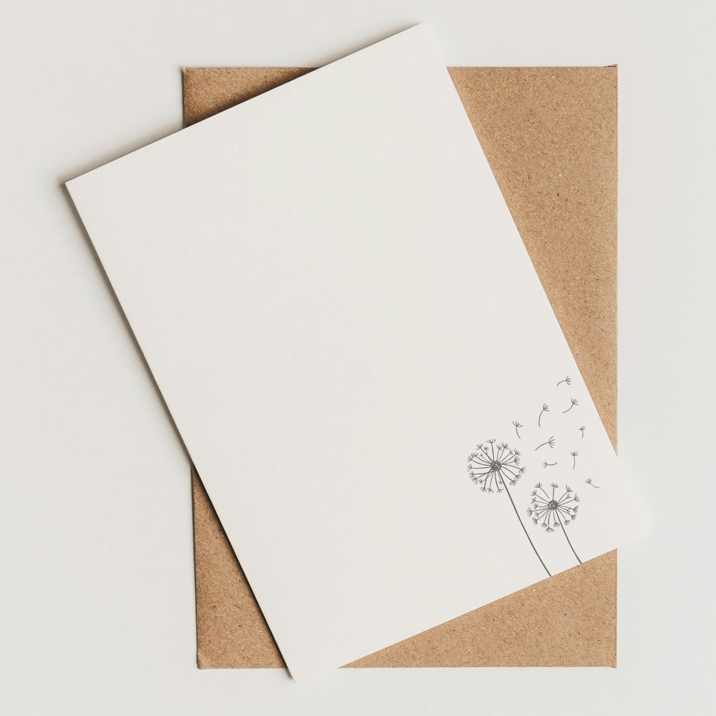 Briefpapier Set "Pusteblume" + passende Umschläge