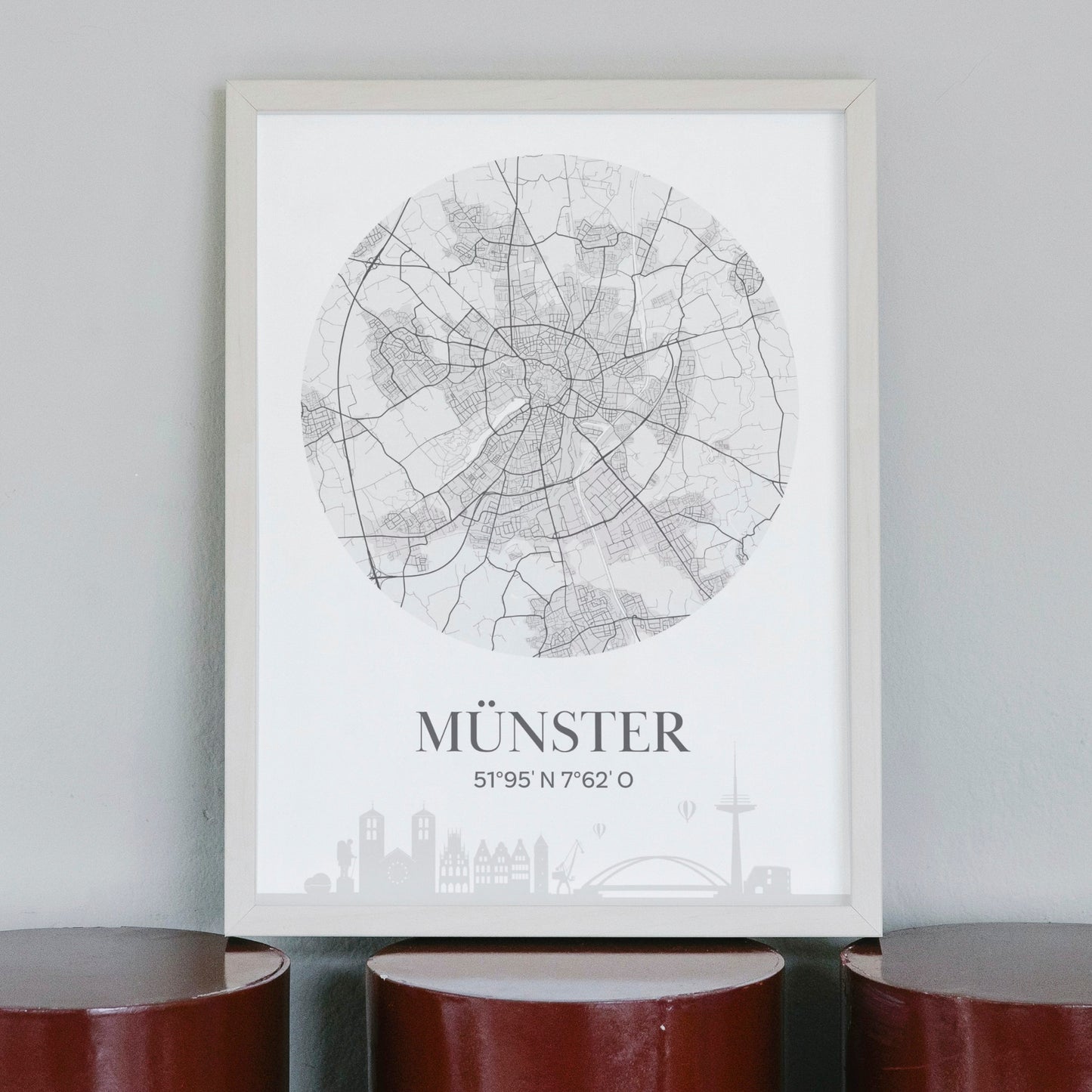 Poster: Münster Karte