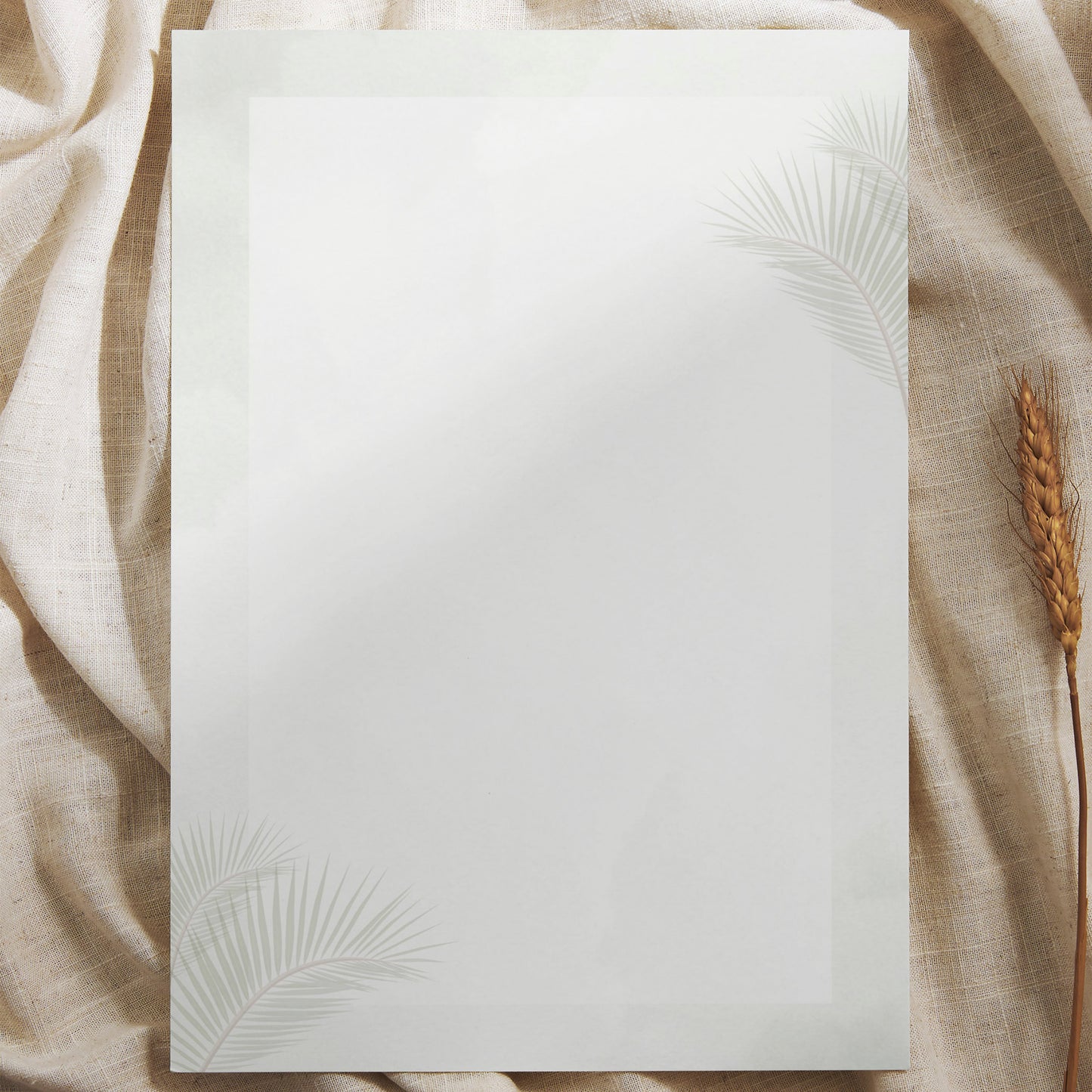 Briefpapier Set "Palmen" + passende Umschläge