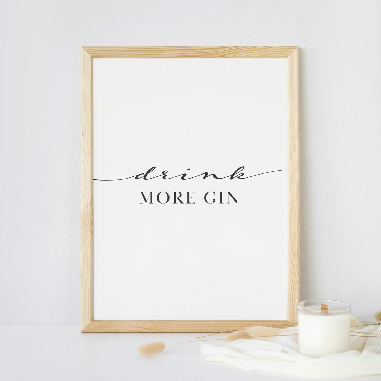 Poster: Drink more Gin
