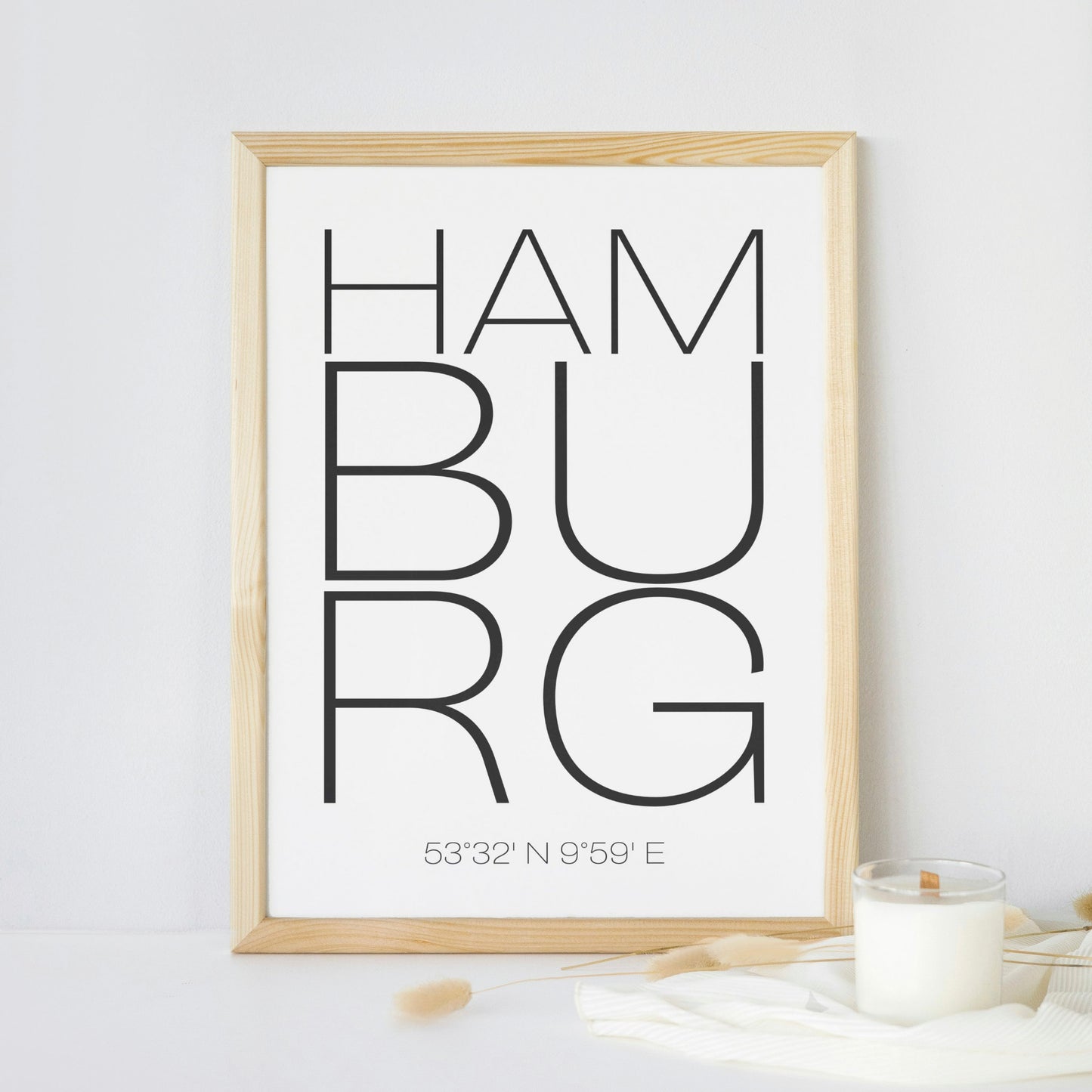 Poster Stadt Hamburg