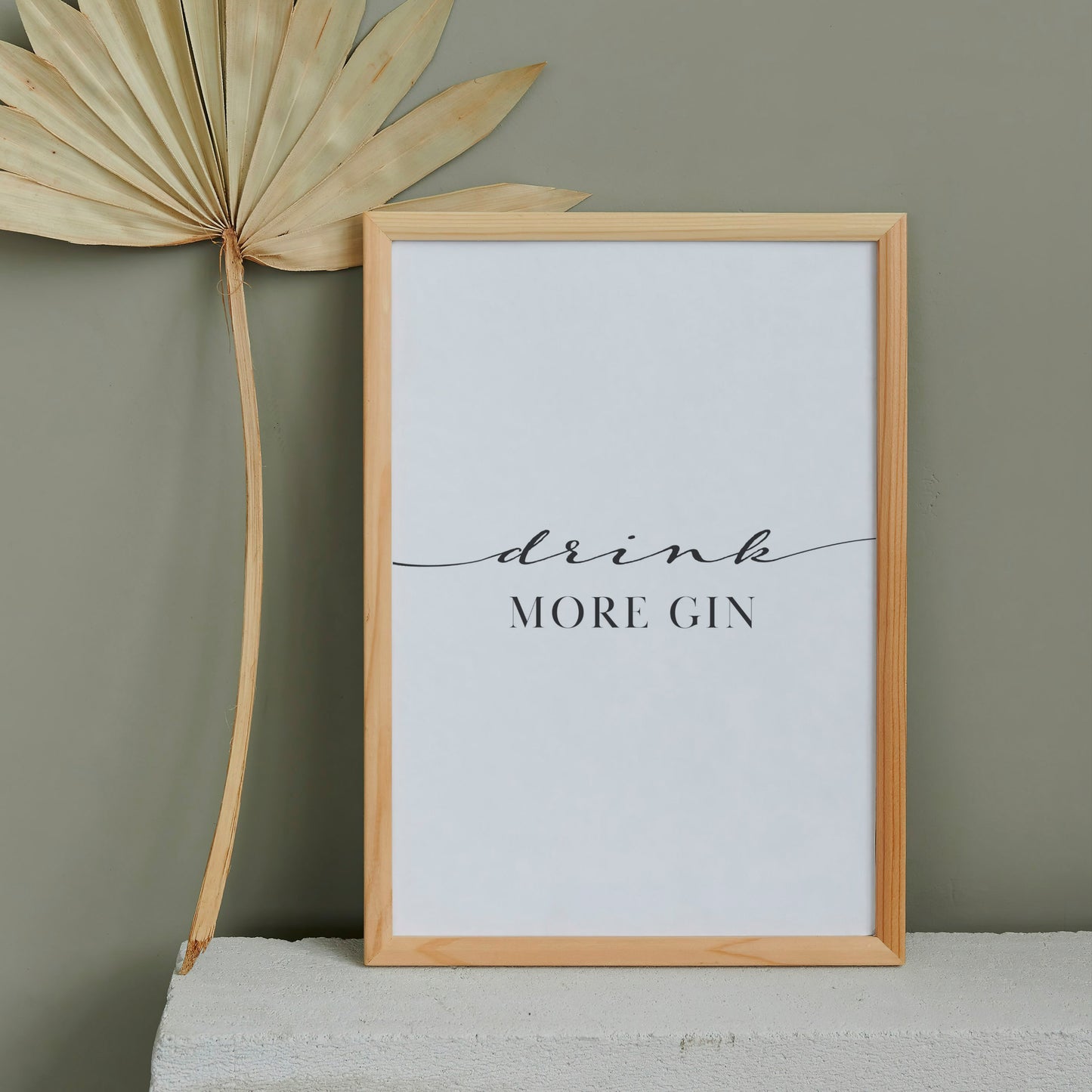 Poster: Drink more Gin
