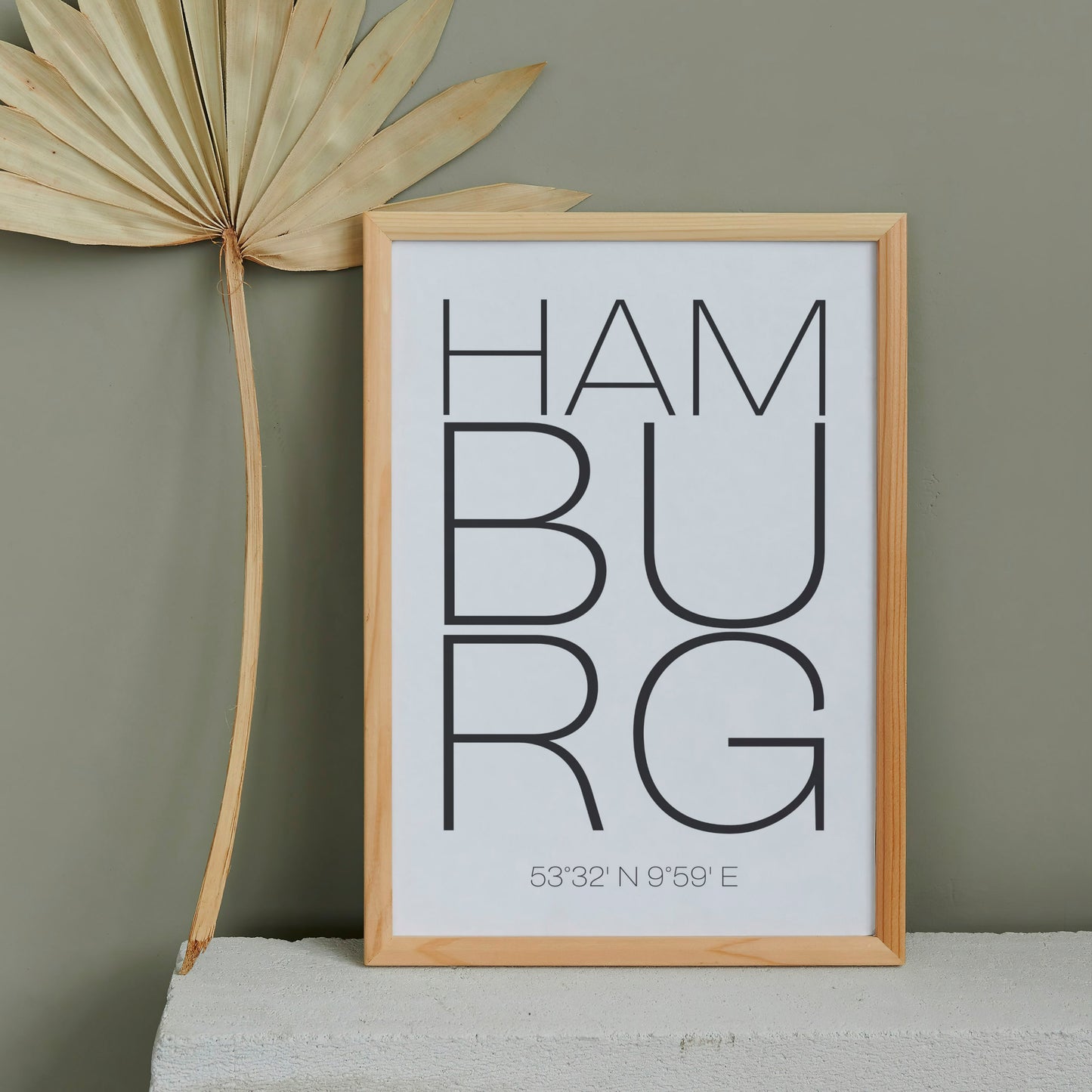 Poster Stadt Hamburg