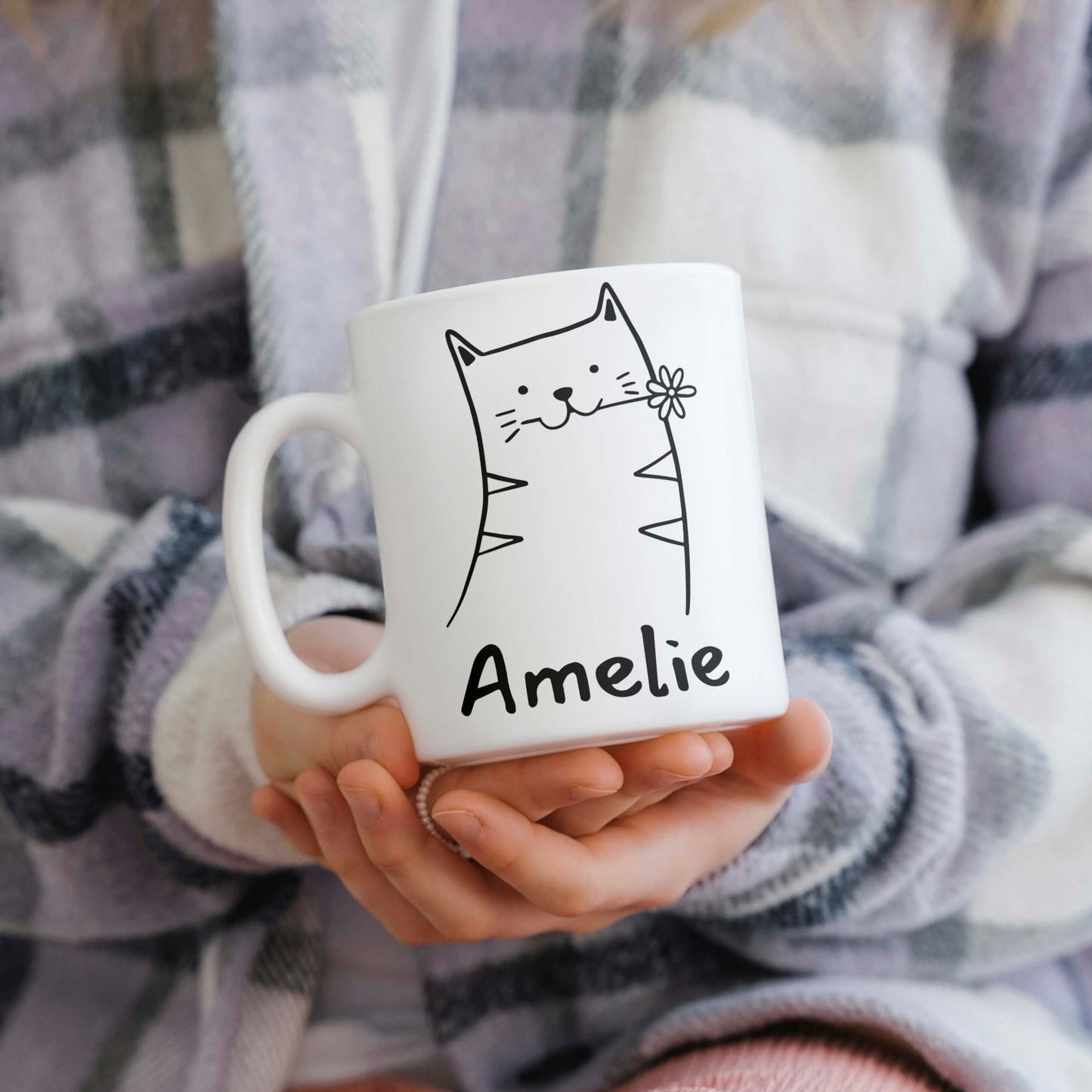 Personalisierbare Kindertasse: Tiermotiv + Kindername