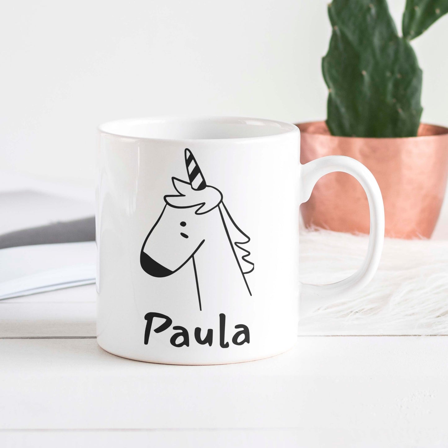 Personalisierbare Kindertasse: Tiermotiv + Kindername