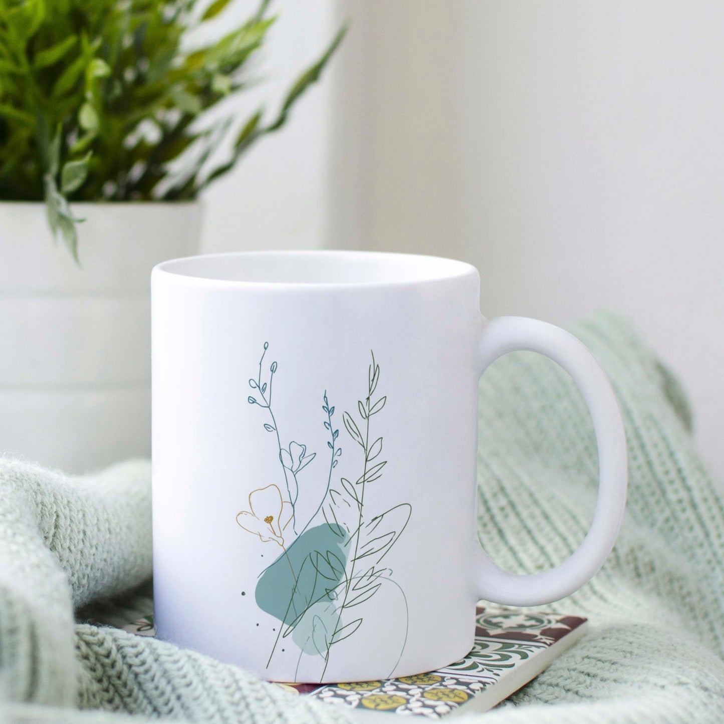 Tasse: Blumen