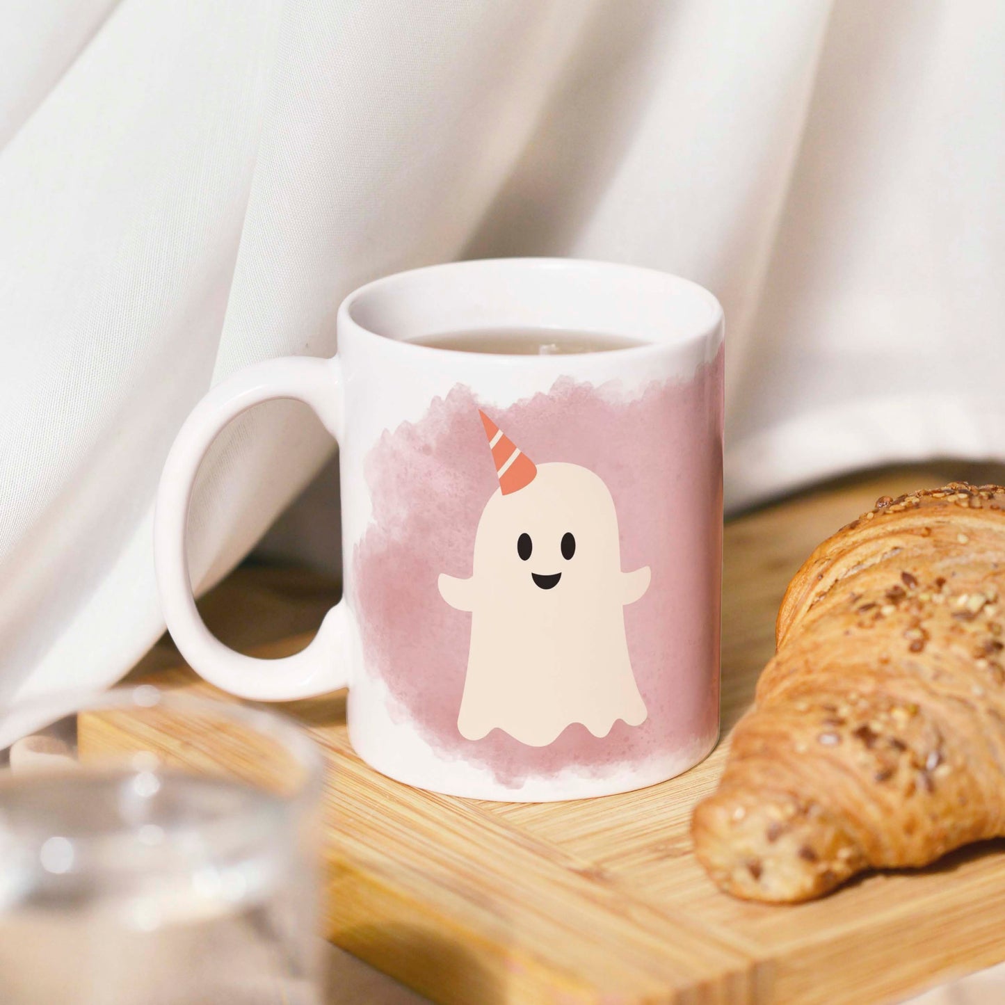 Tasse: Ich bin begeistert 👻 vollflächiges Design