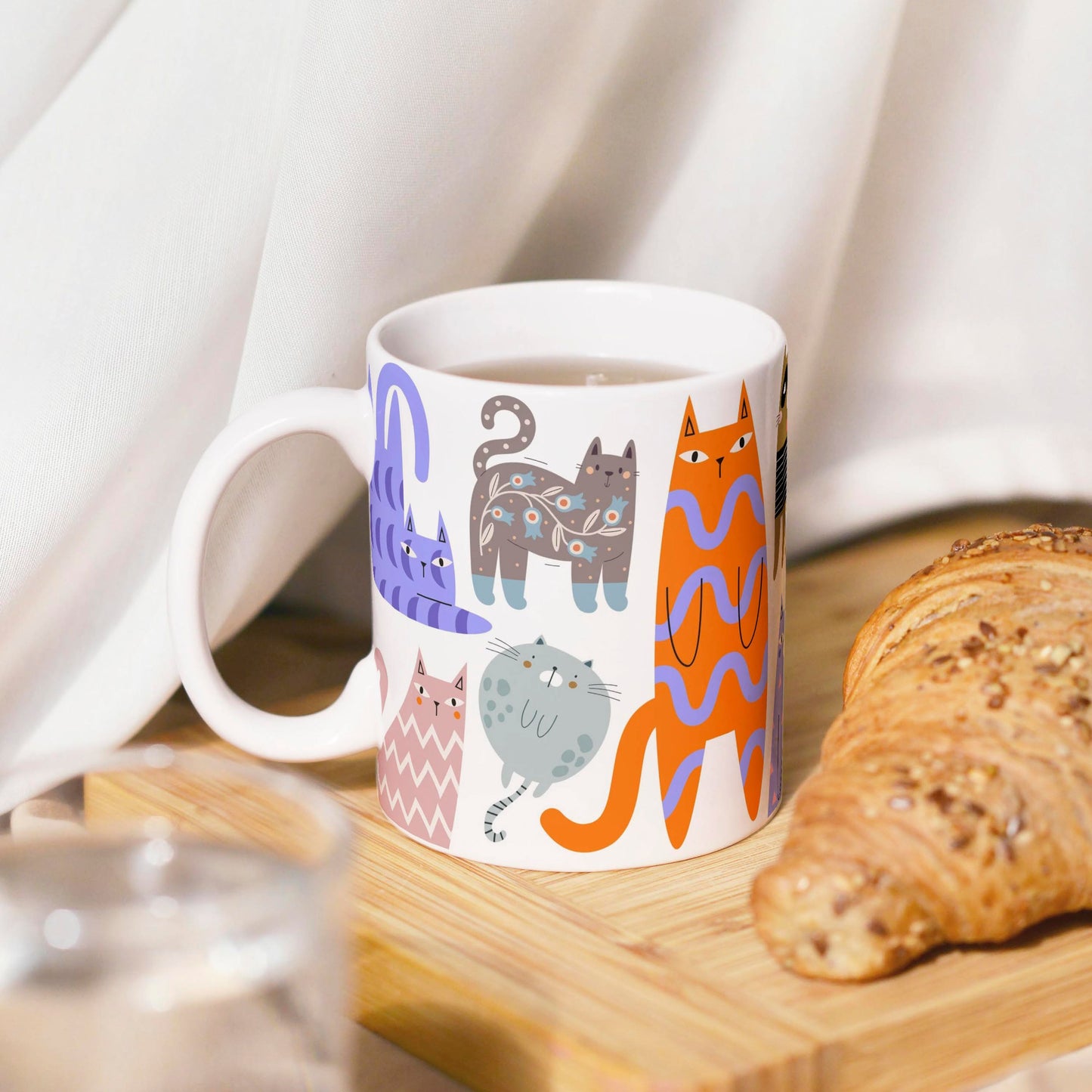 Tasse: bunte Katzen 🐾