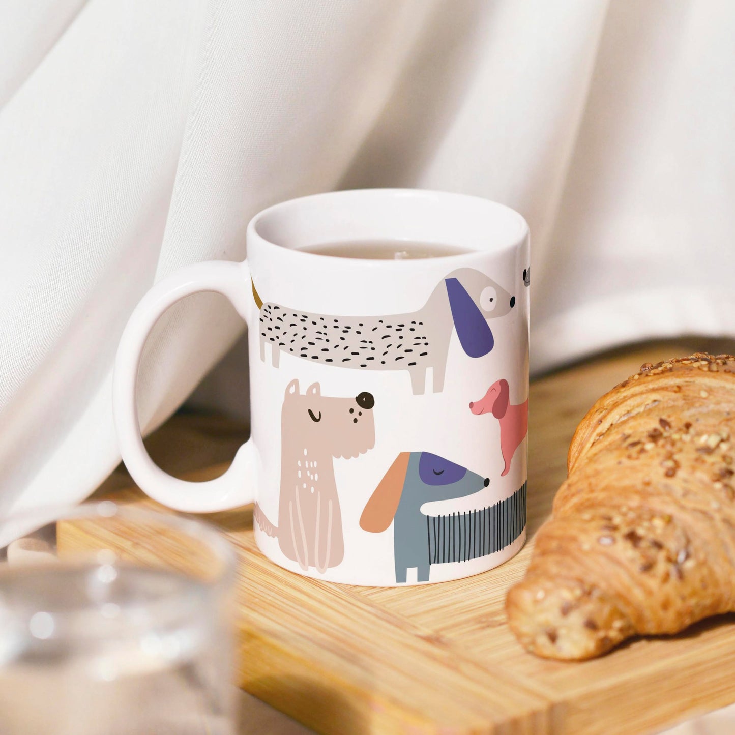 Personalisierbare Tasse: bunte Hunde 🐶