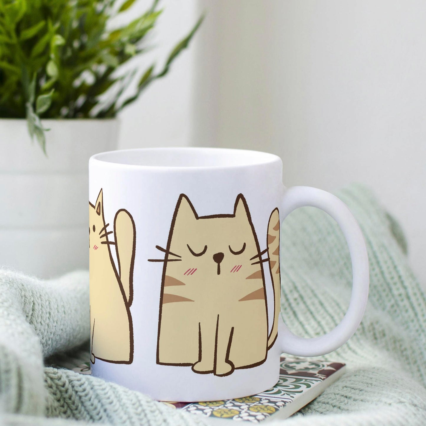 Tasse: 3 Katzen