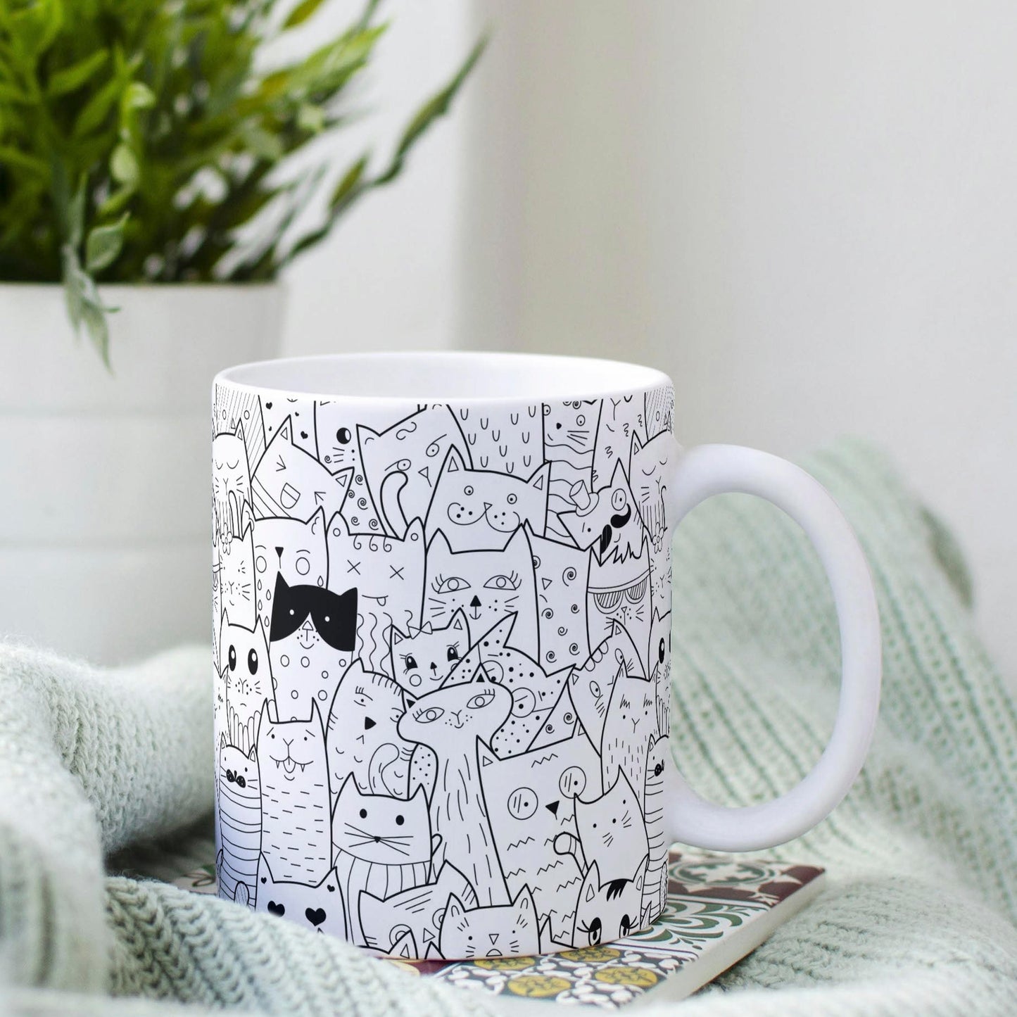 Tasse: Katzenchaos - Wimmelbild 🐈