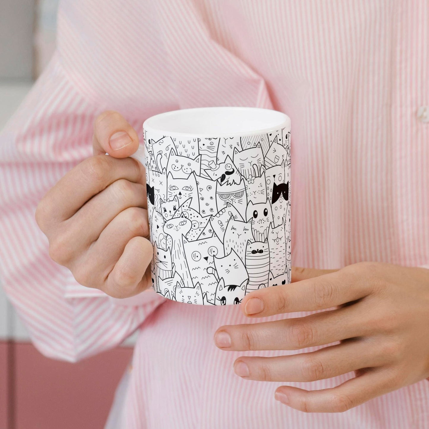 Tasse: Katzenchaos - Wimmelbild 🐈