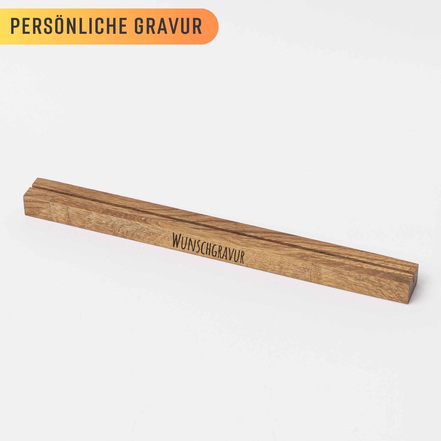 Fotohalter aus Eichenholz, 30cm
