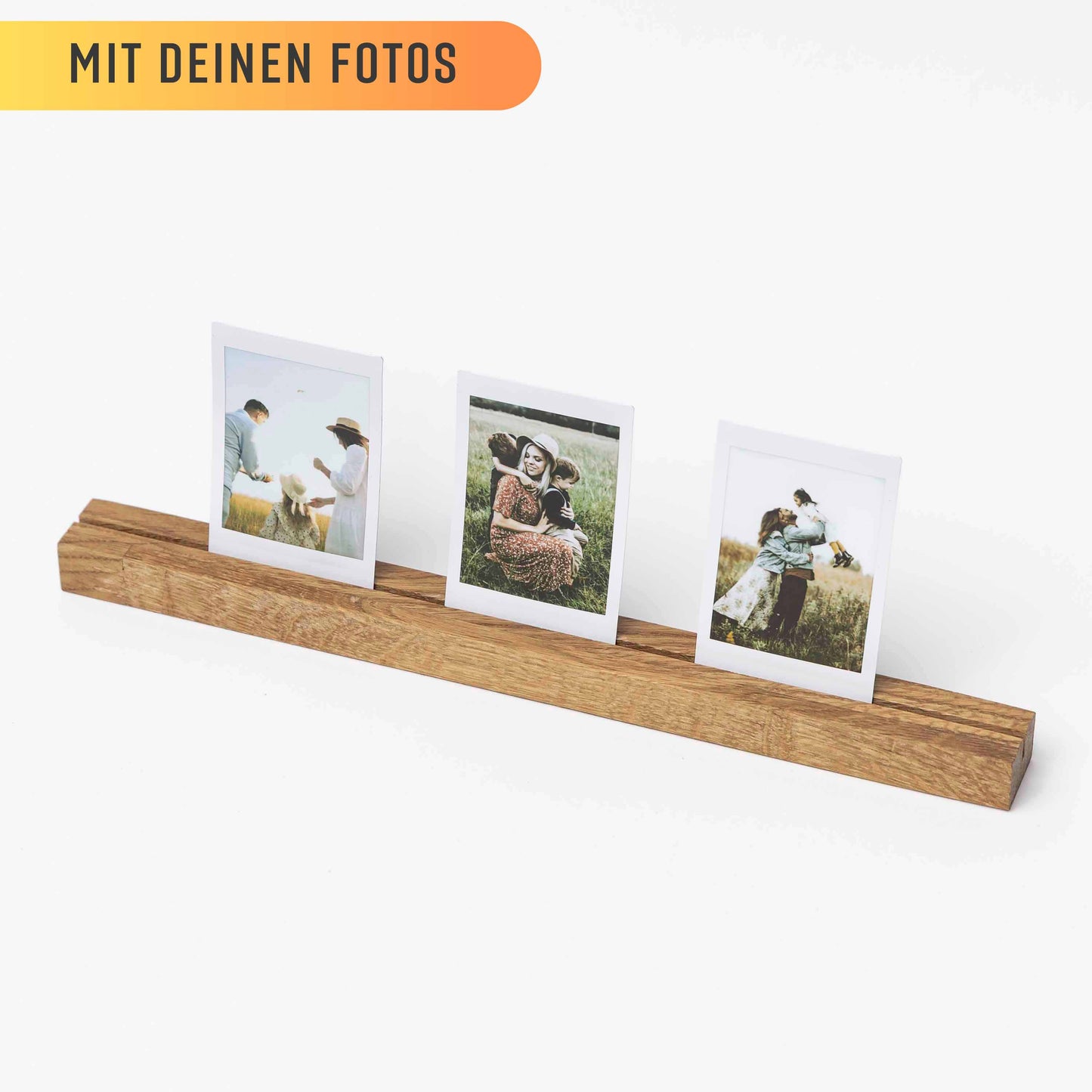 Fotohalter aus Eichenholz, 30cm