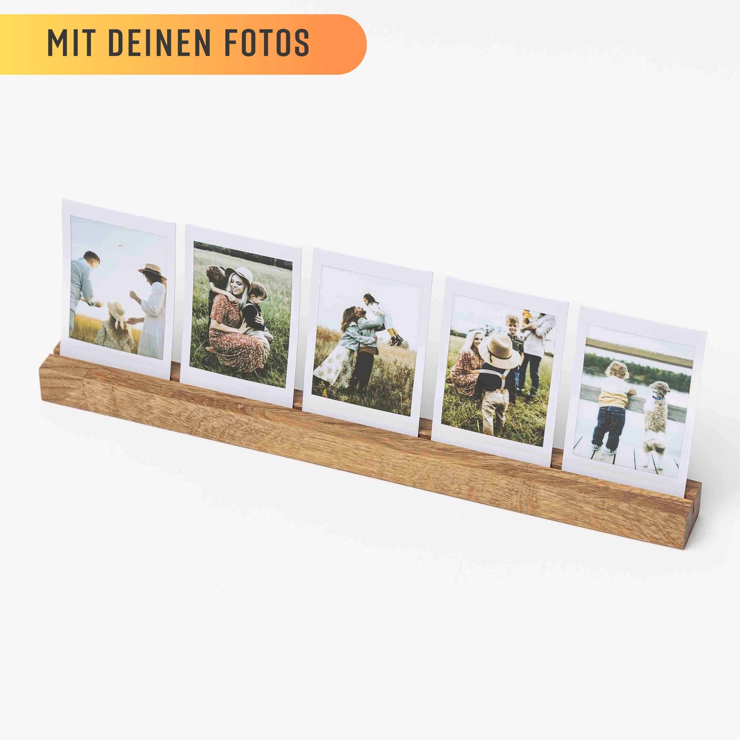 Fotohalter aus Eichenholz, 30cm