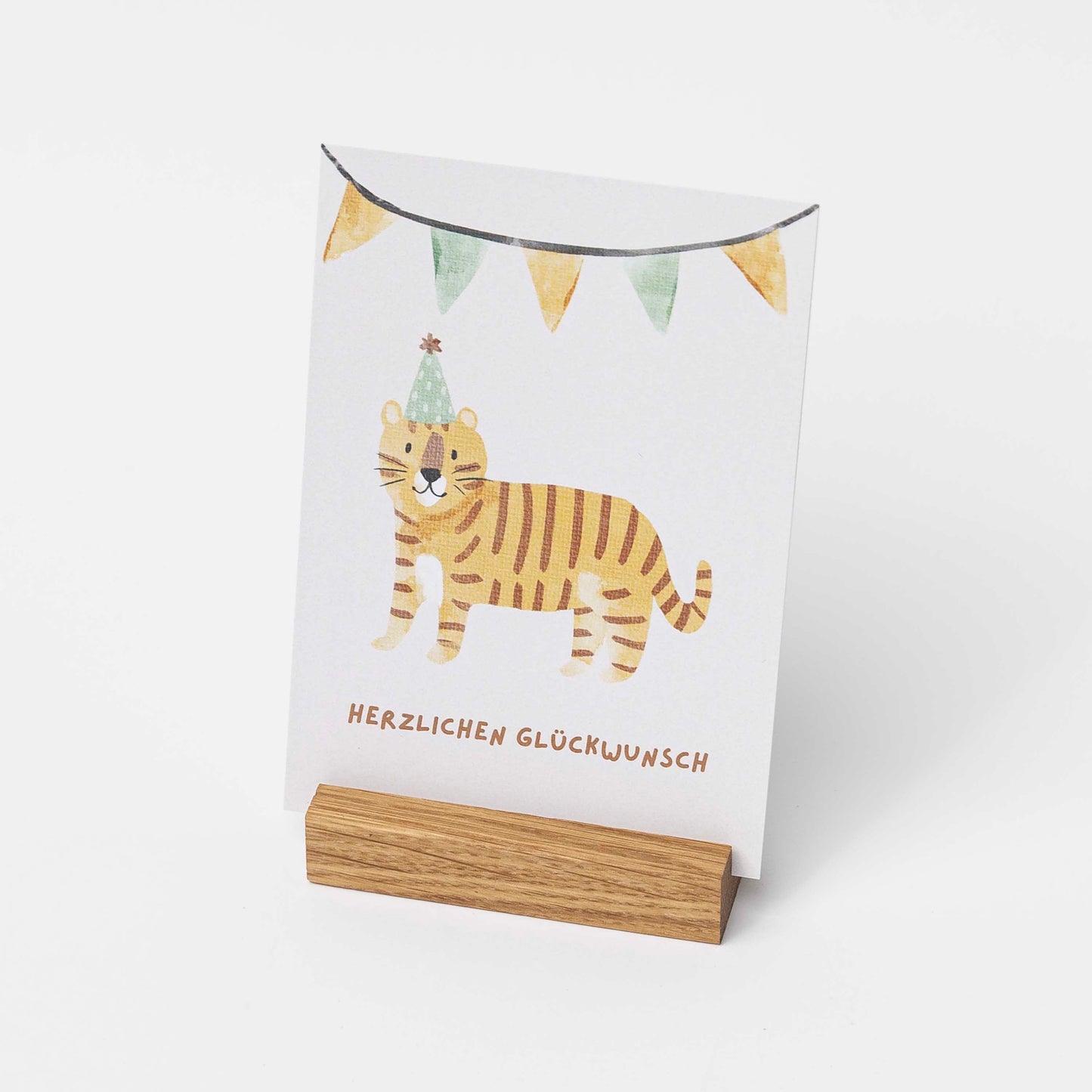 Doppelpack Fotohalter aus Eichenholz, 9cm, 1 Reihe mit XL Instax Sofortbildern