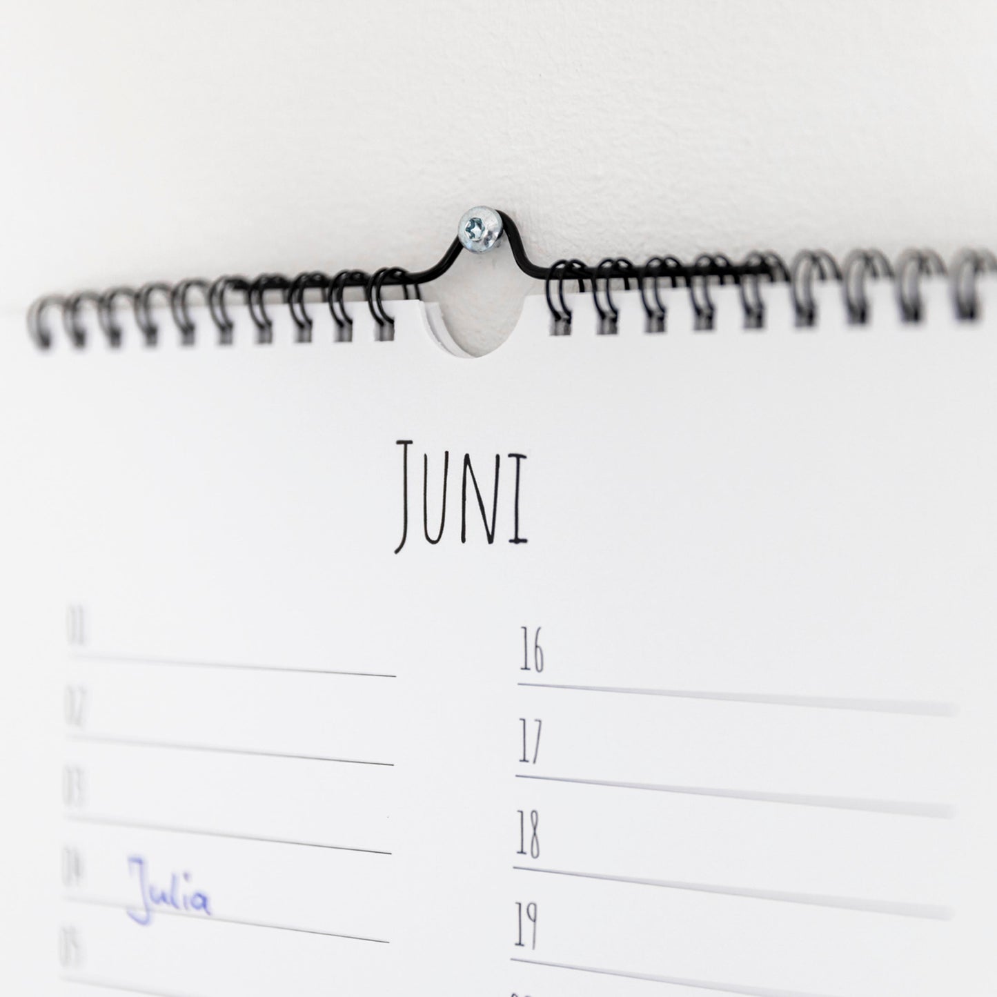 Geburtstagskalender zum Aufhängen