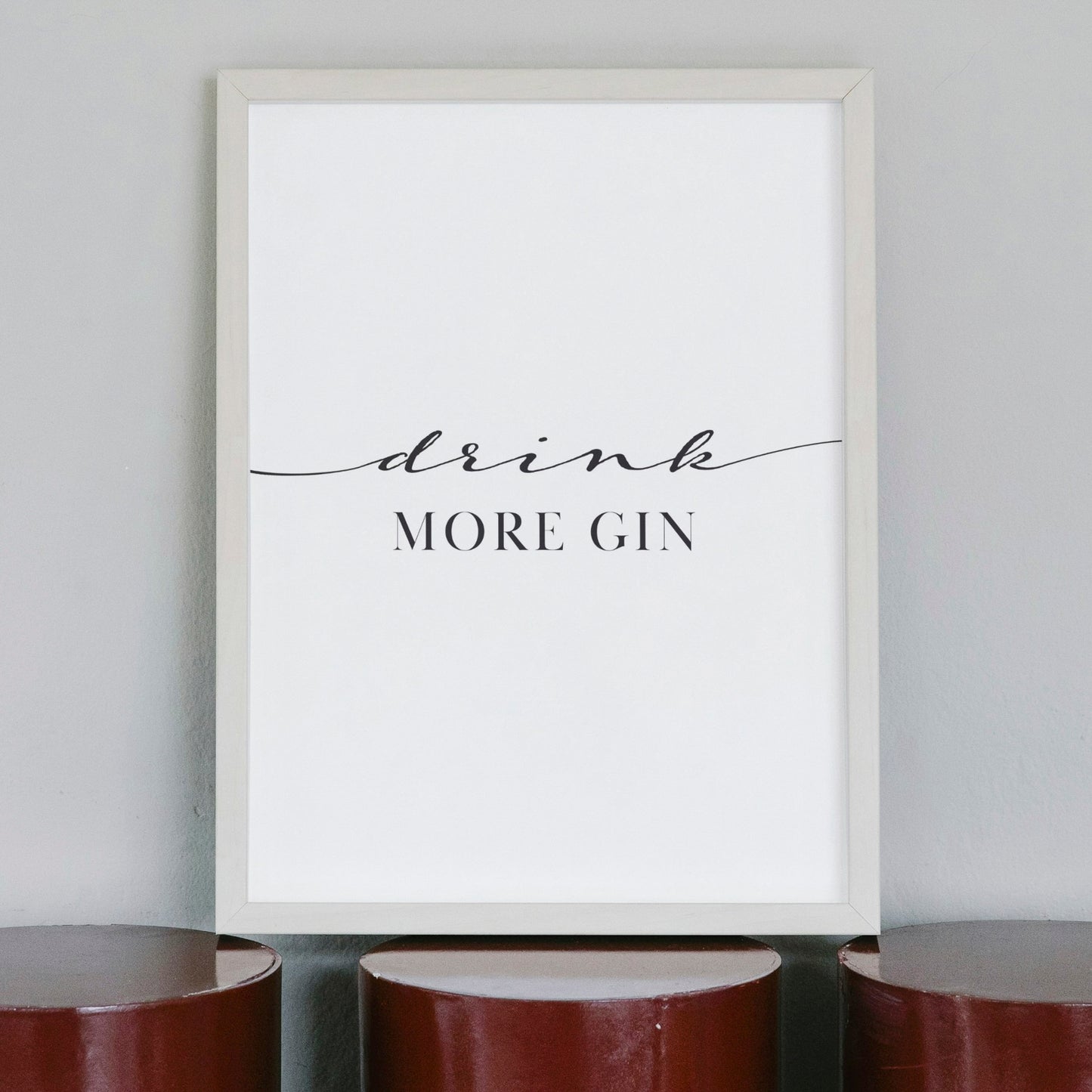 Poster: Drink more Gin