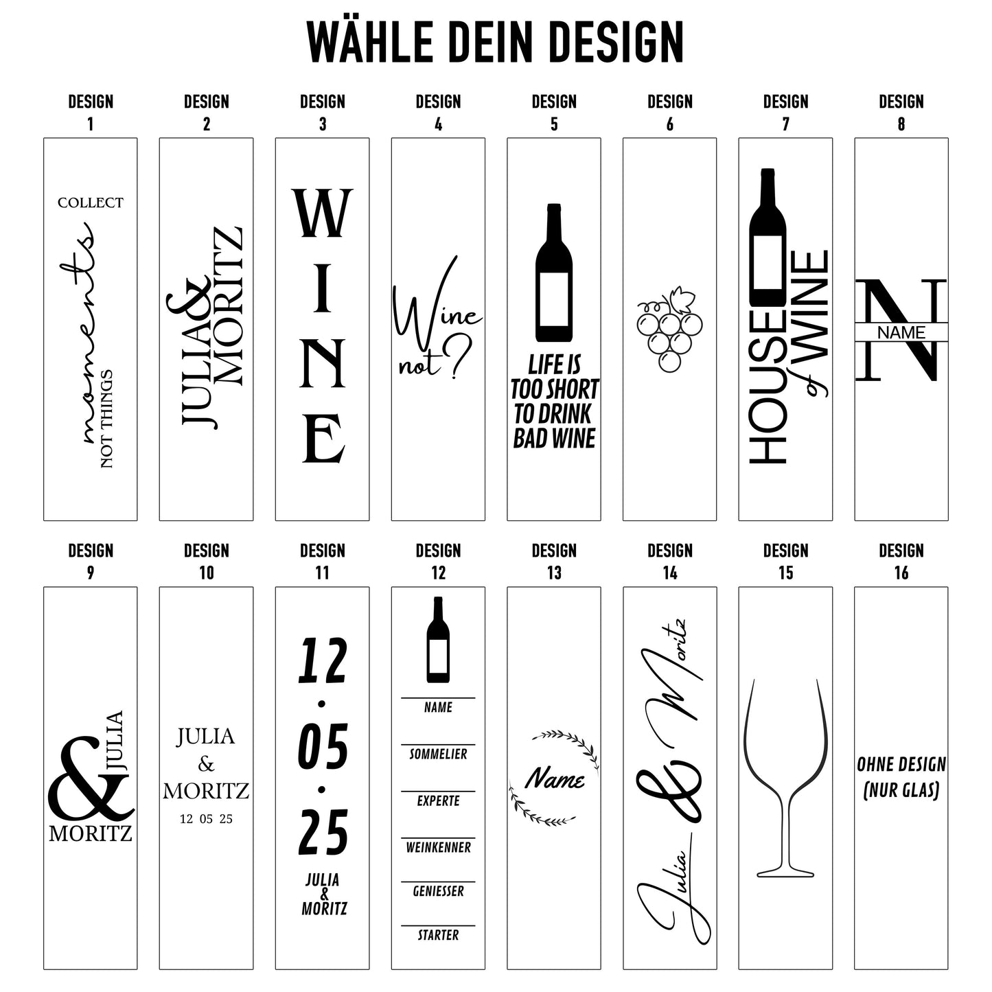 Korkensammler Box, Weinkiste mit individuellem Aufdruck