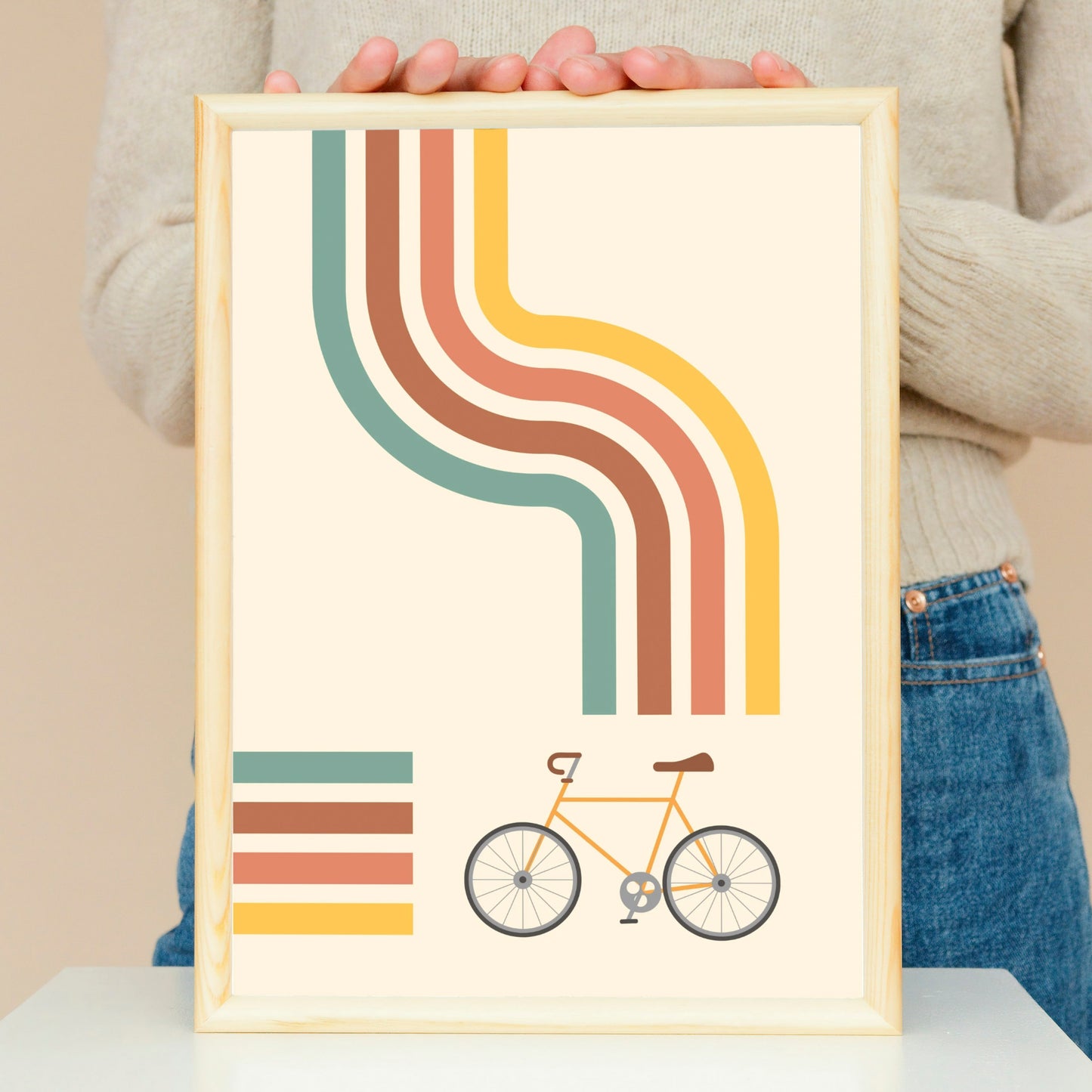 Poster: Retro Fahrrad
