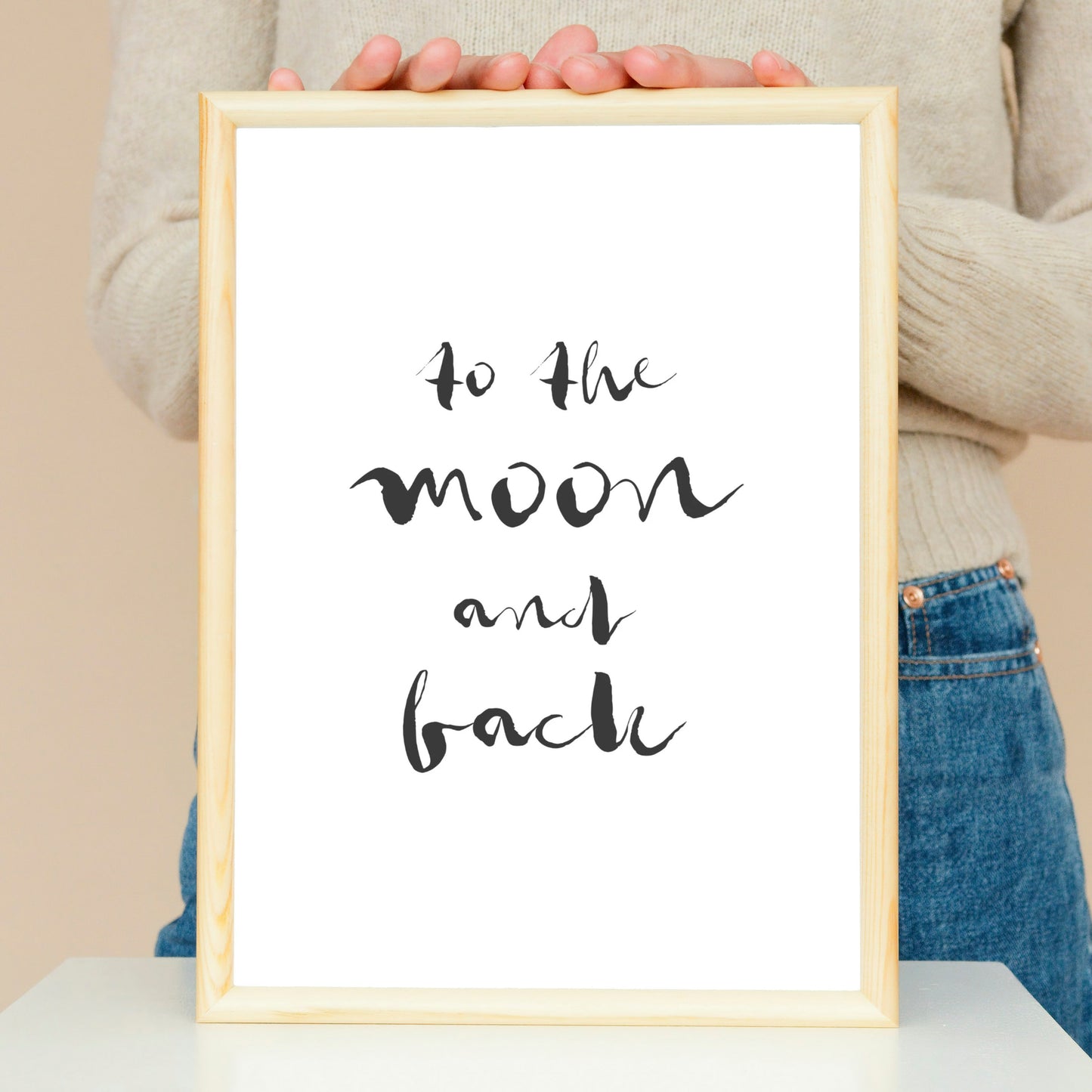 Poster: To the moon and back