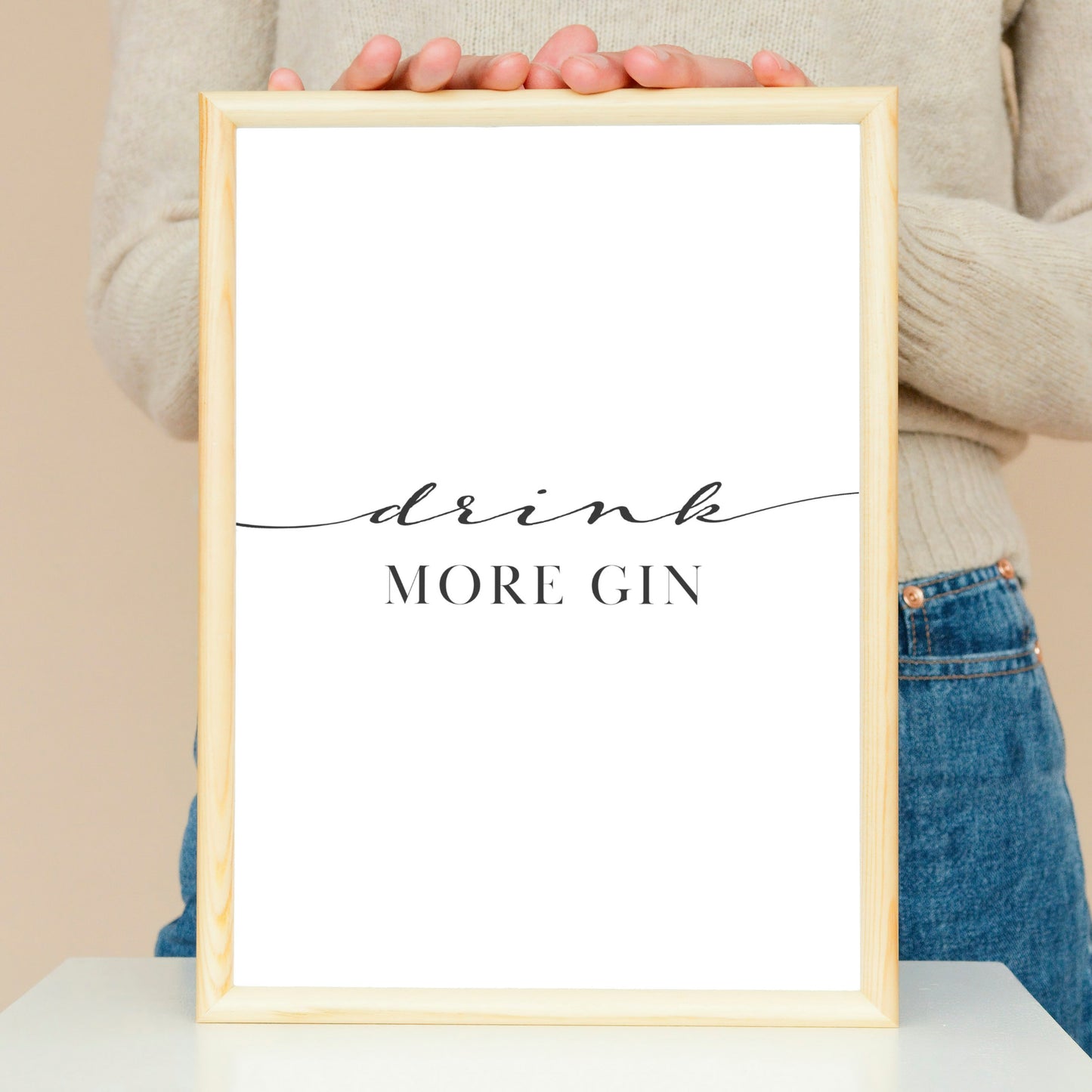 Poster: Drink more Gin