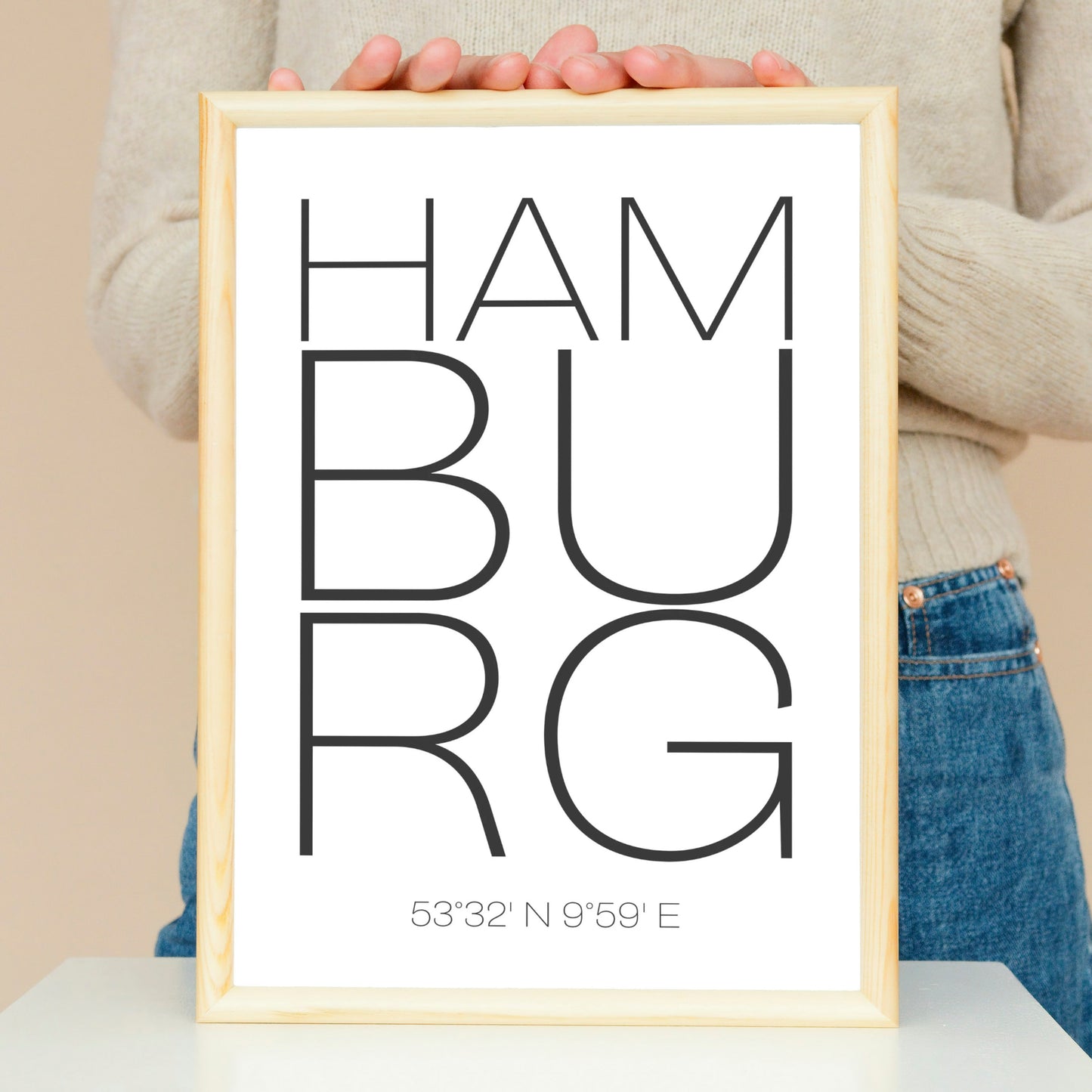 Poster Stadt Hamburg