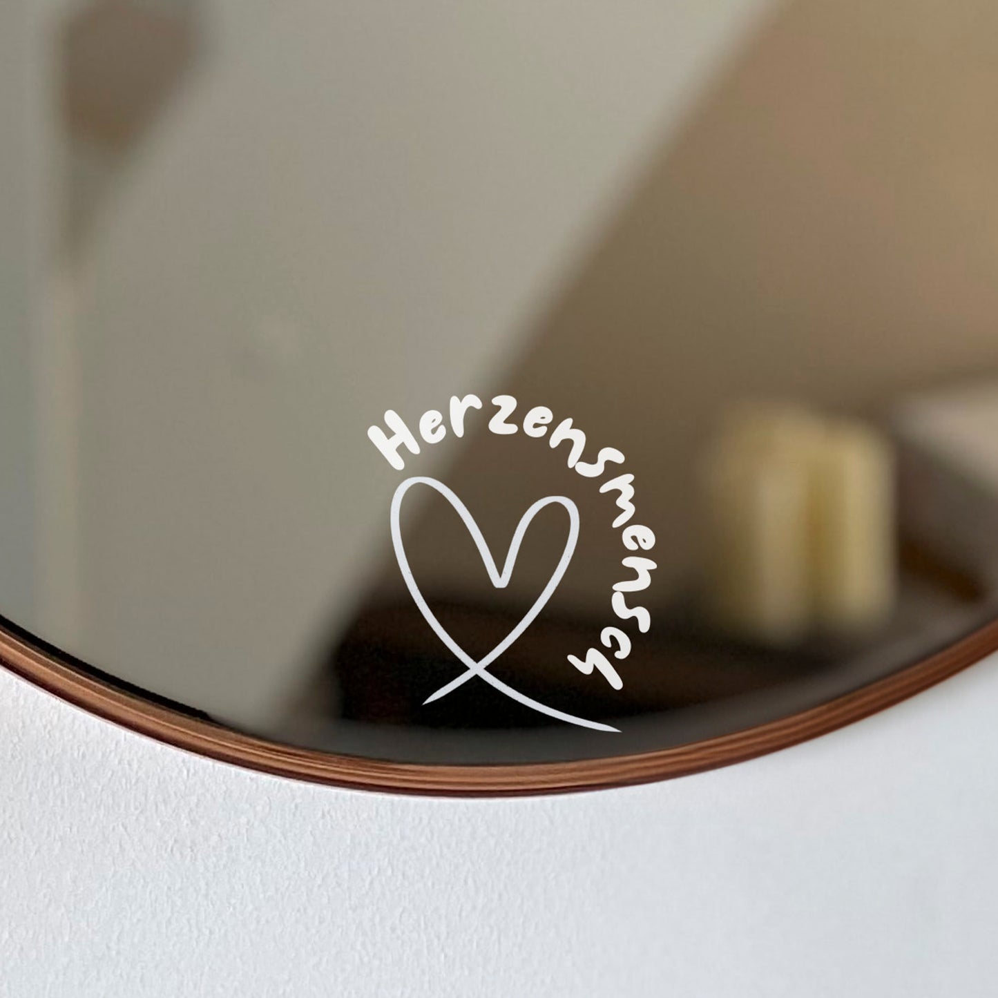 Aufkleber, Sticker "HERZENSMENSCH 🖤"