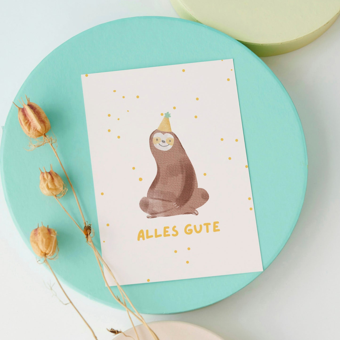 Postkarte "Alles Gute"