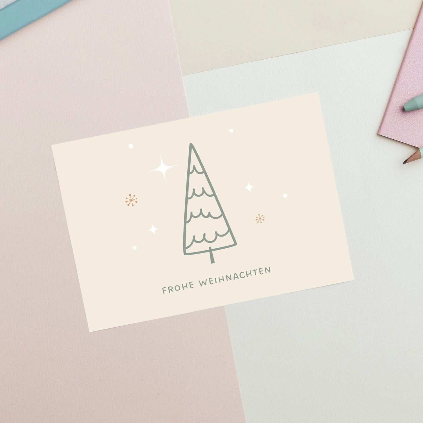 Postkarte "Frohe Weihnachten"