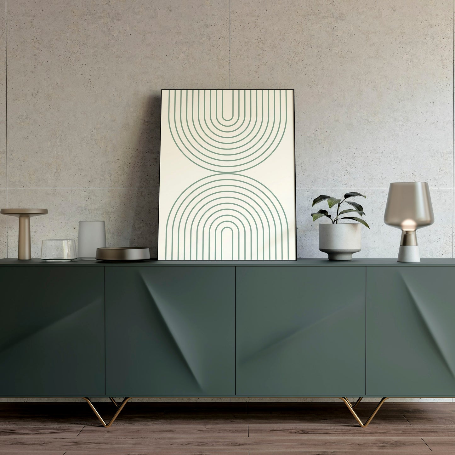Poster: Bauhaus, runder Bogen