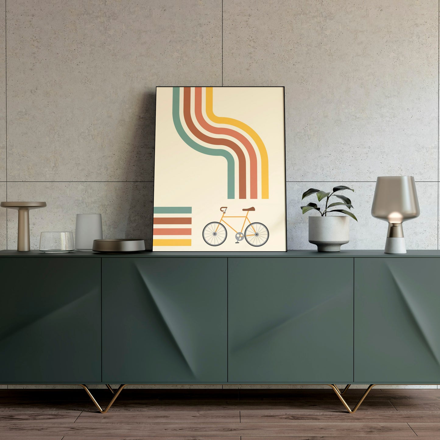 Poster: Retro Fahrrad
