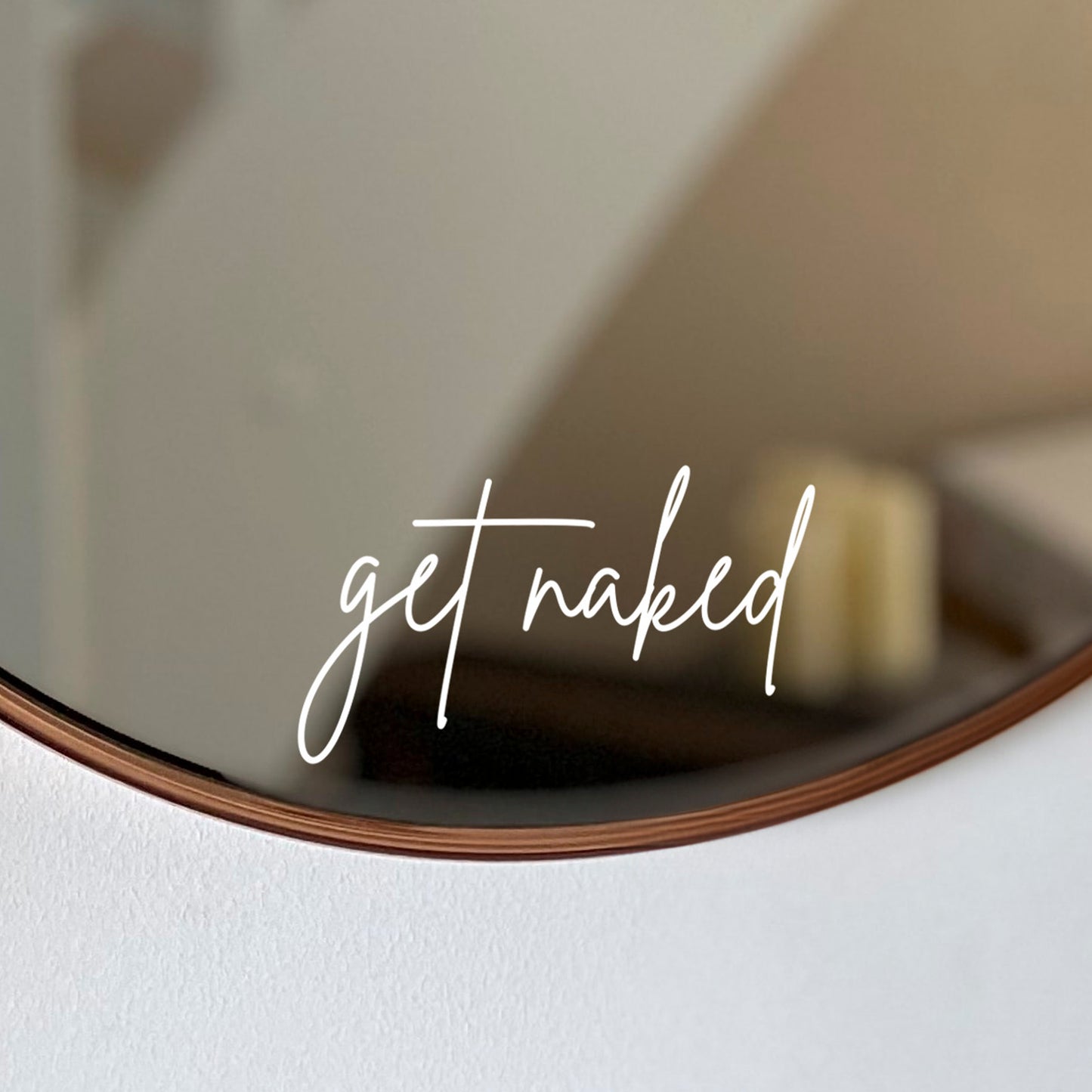 Aufkleber, Sticker "GET NAKED"