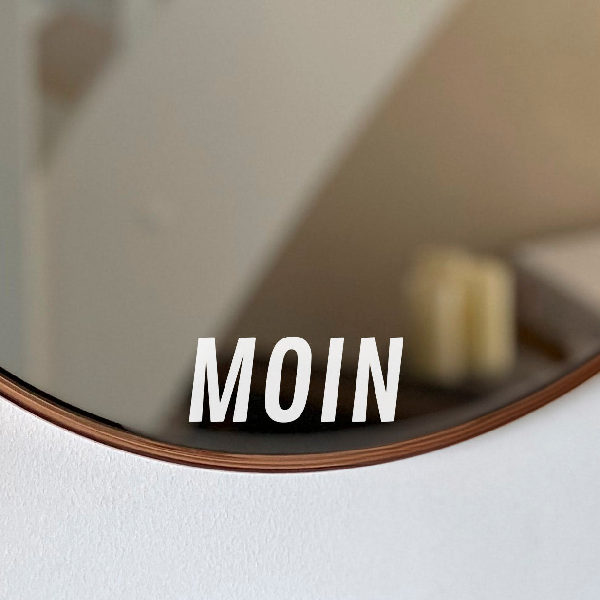 Aufkleber, Sticker "Moin"