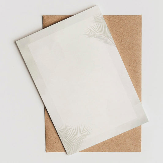 100-teiliges Briefpapier-Set Türkis Aquarell – A4 Papier & Umschläge, Beidseitig Bedruckt, Von Der Einladungskartenmanufaktur Hamburg