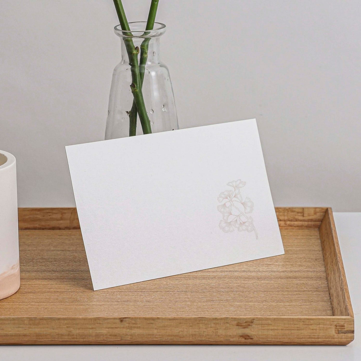 Briefpapier Set "Ginkgo" + passende Umschläge