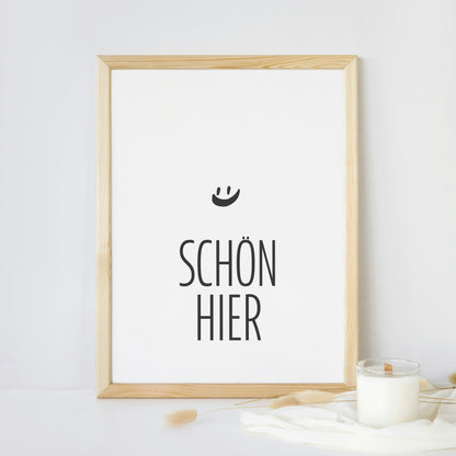 Poster: Schön hier