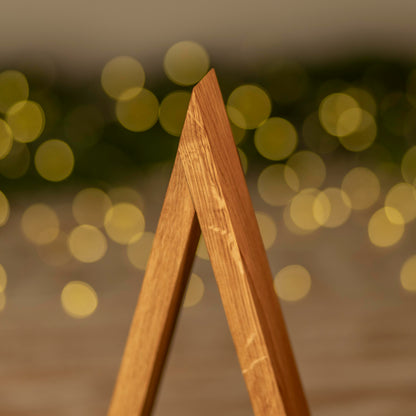 Minimalistische Tanne aus Eichenholz – 60 cm Skandi-Design für Weihnachten