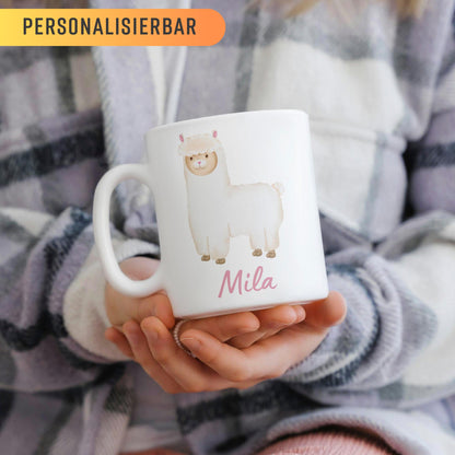 Personalisierbare Kindertasse: Tiermotiv + Kindername