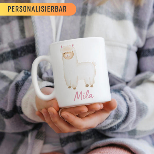Personalisierbare Kindertasse: Tiermotiv + Kindername