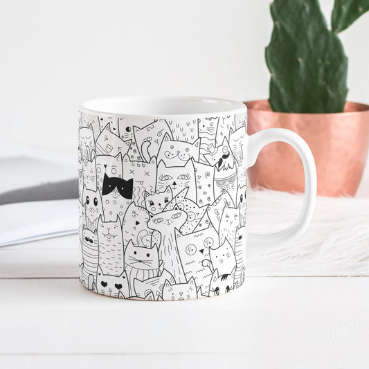 Tasse: Katzenchaos - Wimmelbild 🐈