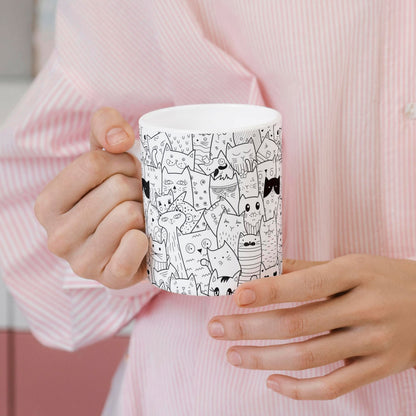 Tasse: Katzenchaos - Wimmelbild 🐈