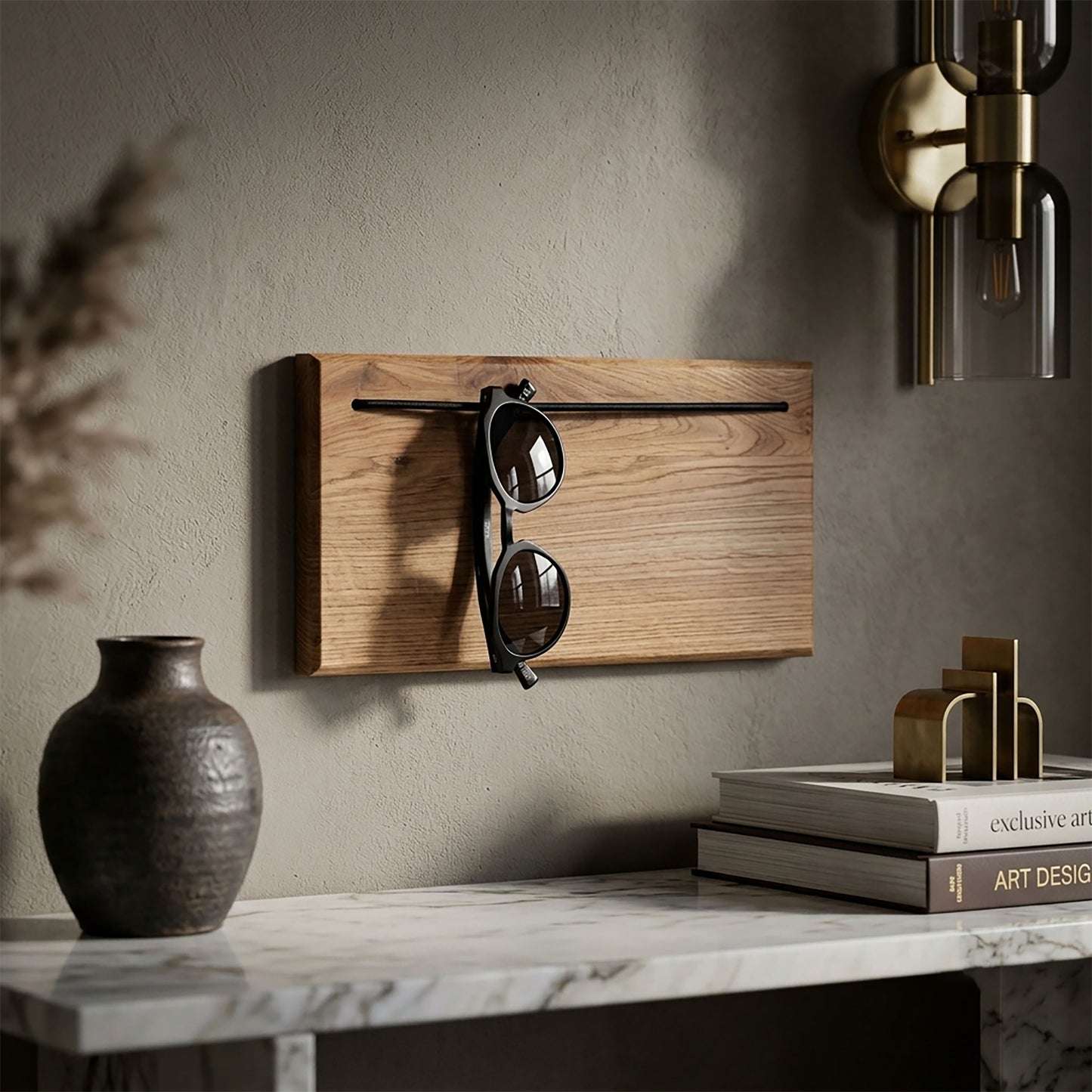 Brillenhalter aus Holz, DELUXE Serie, PERFEKT UNPERFEKT